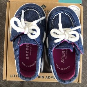 Seabright Crib Jr. Denim Sperry shoes